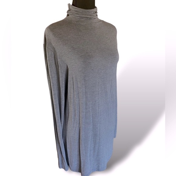 New Halogen Turtleneck Long Sleeve Top Stretchy, Neutral Size 1X, Heathe… - Picture 6 of 10